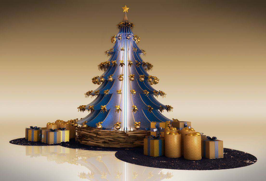 Árvore Natal Nestle: imagem 3D e projeto cenográfico em 2012 - imagem 1