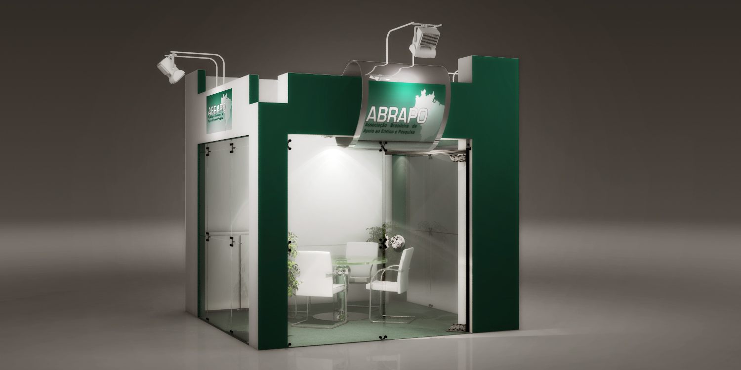 ABRAPO: stand de 2012 com leitura clara de marca - imagem 1