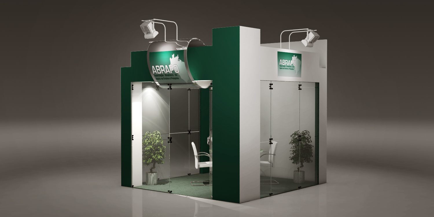 ABRAPO: stand de 2012 com leitura clara de marca - imagem 2