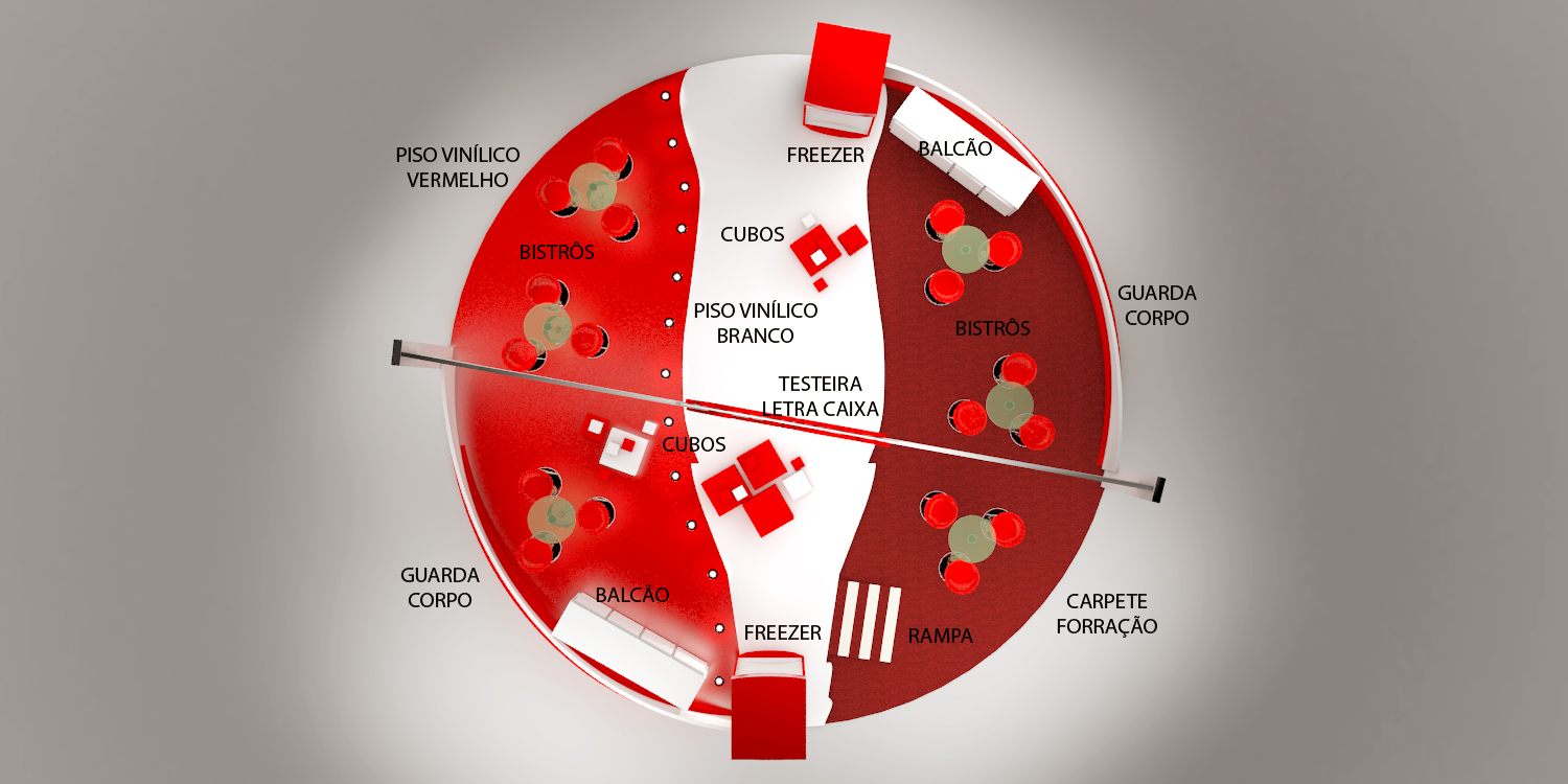 Coca-Cola: estande com presença visual e argumento comercial - imagem 4