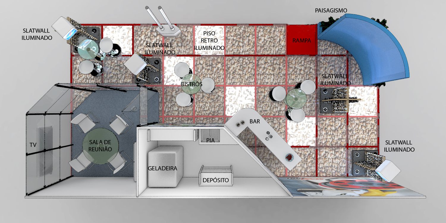 Daneva: stand de 2012 com leitura clara de marca - imagem 4