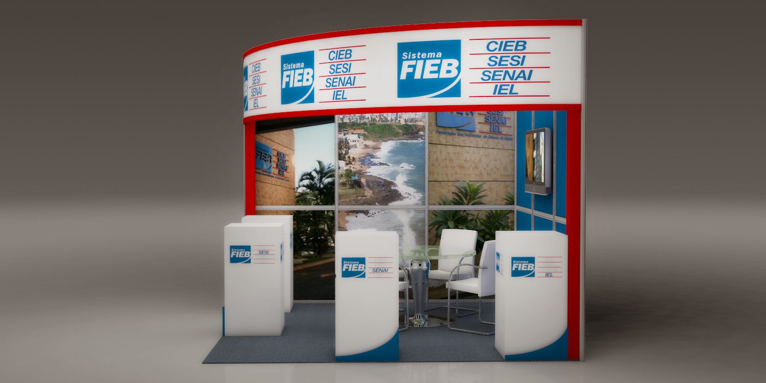 FIEB: estande com presença visual e argumento comercial - imagem 1