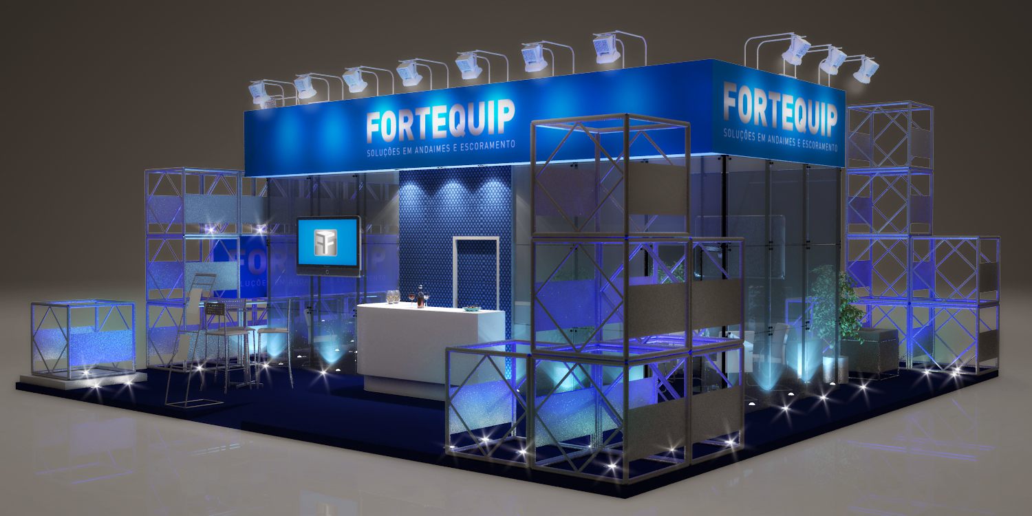 Fortequip: stand de 2012 com leitura clara de marca - imagem 2