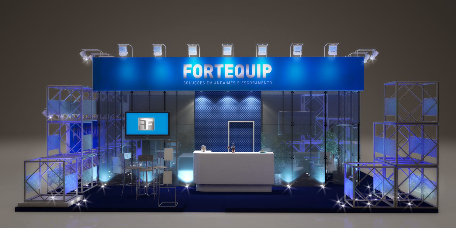 Fortequip: stand de 2012 com leitura clara de marca - imagem 3