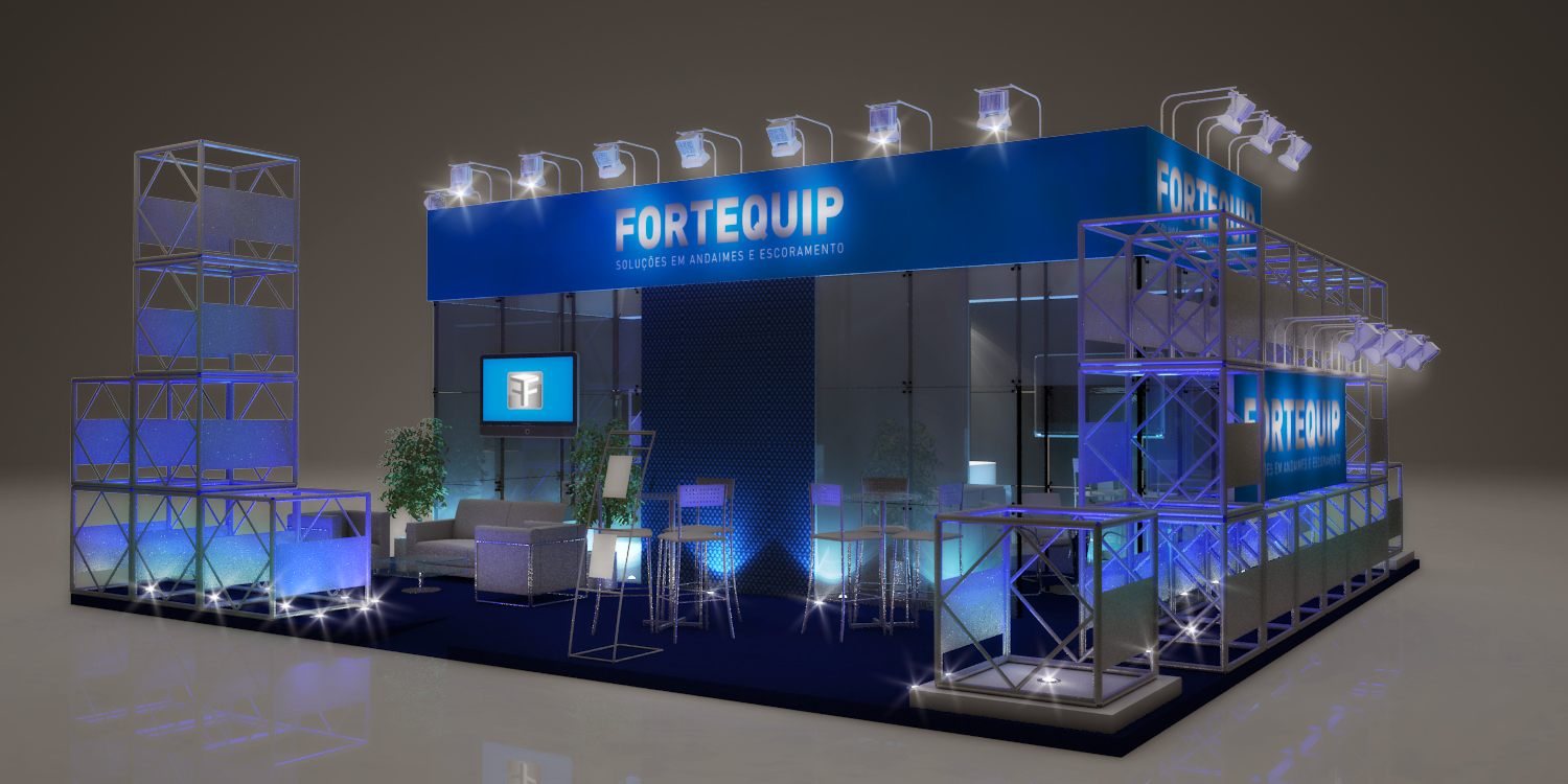 Fortequip: stand de 2012 com leitura clara de marca - imagem 4