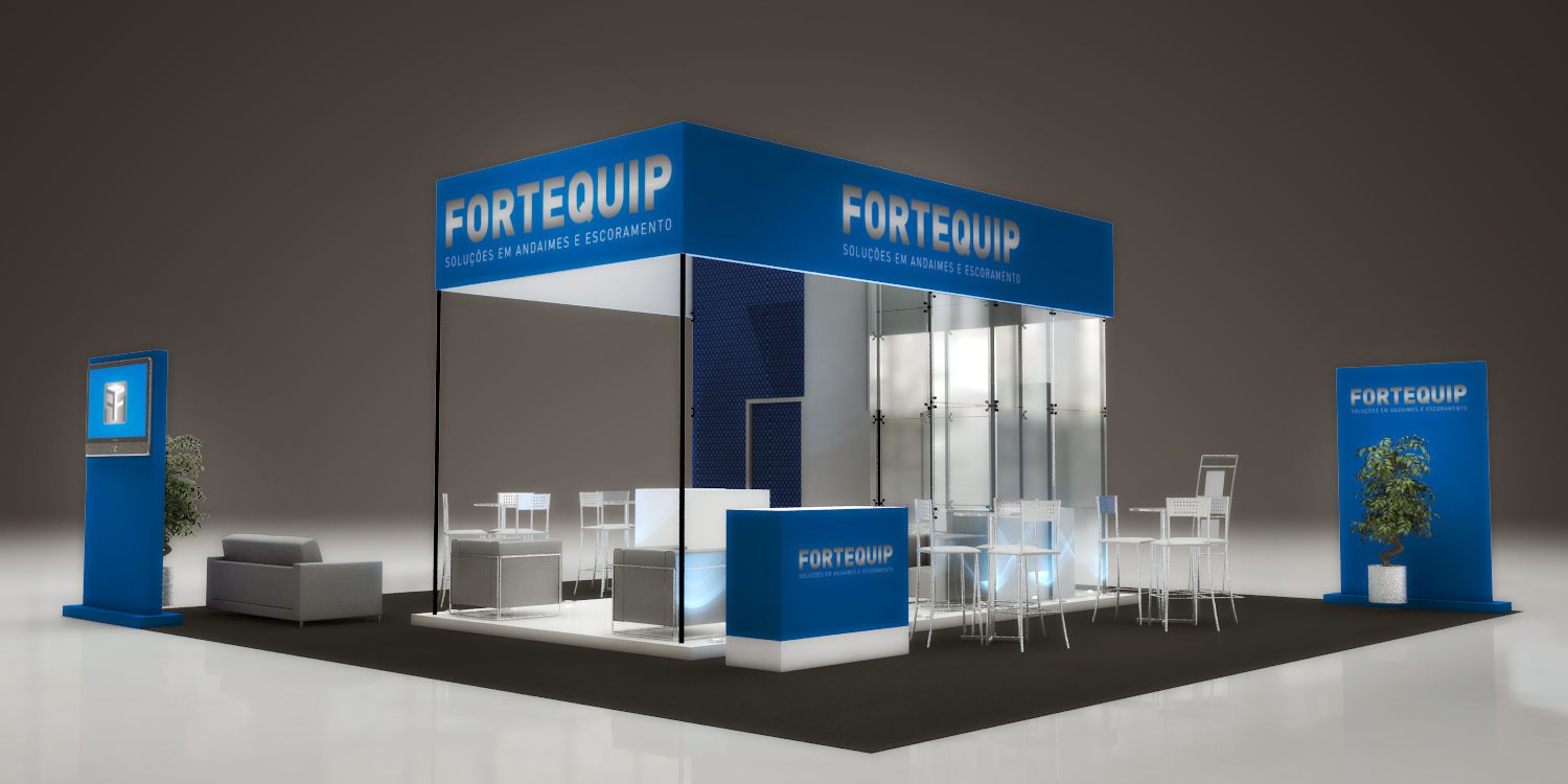 Fortequip: stand de 2012 com leitura clara de marca - imagem 6