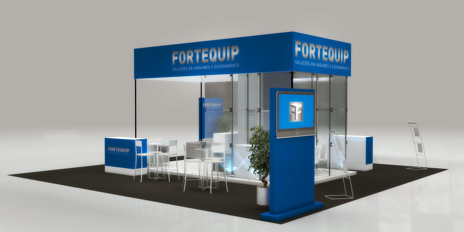 Fortequip: stand de 2012 com leitura clara de marca - imagem 7