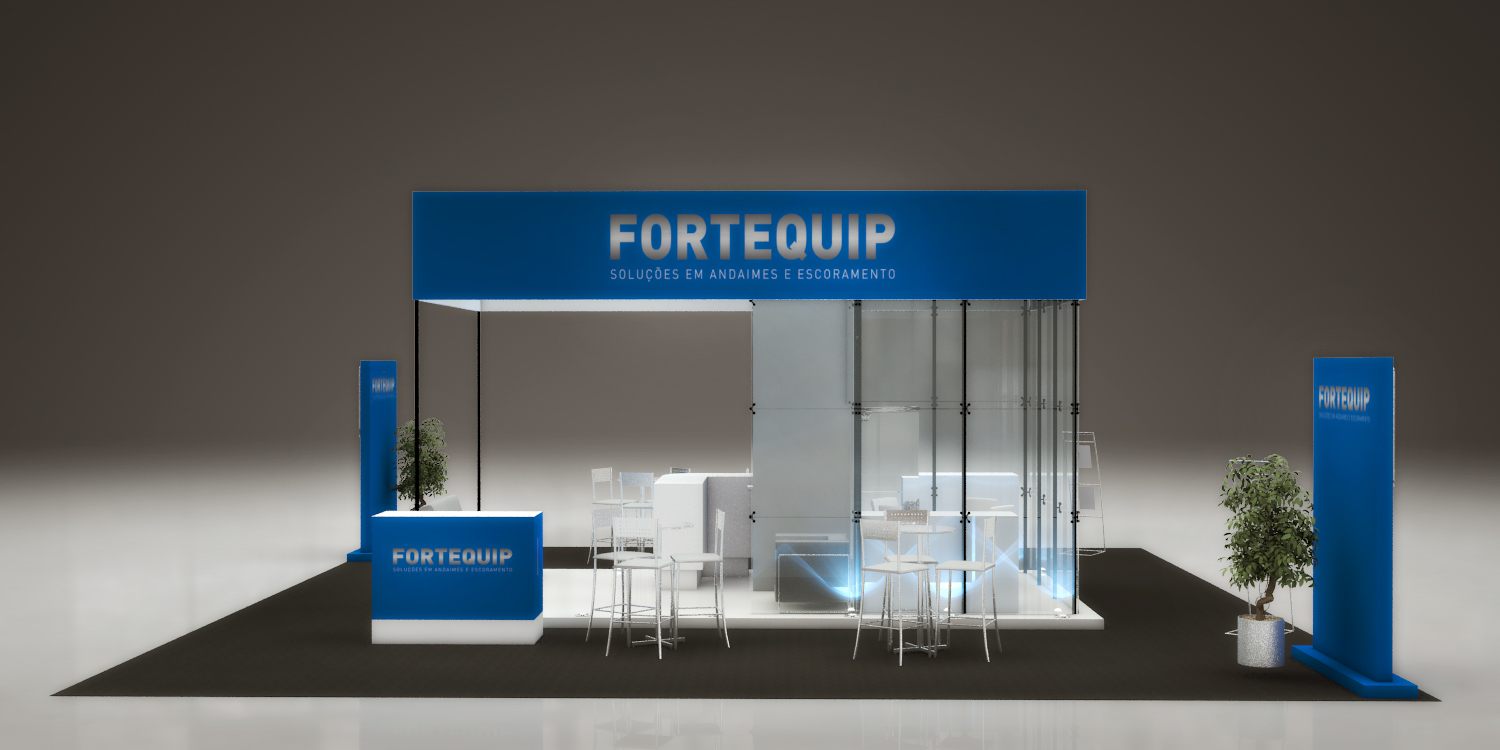 Fortequip: stand de 2012 com leitura clara de marca - imagem 8