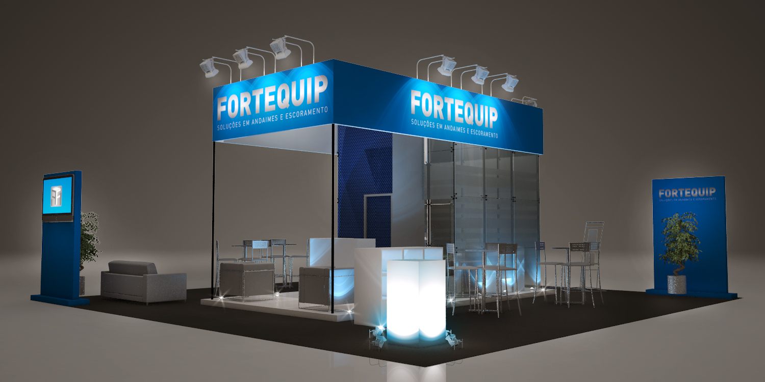 Fortequip: stand de 2012 com leitura clara de marca - imagem 11