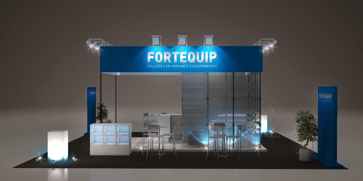 Fortequip: stand de 2012 com leitura clara de marca - imagem 13