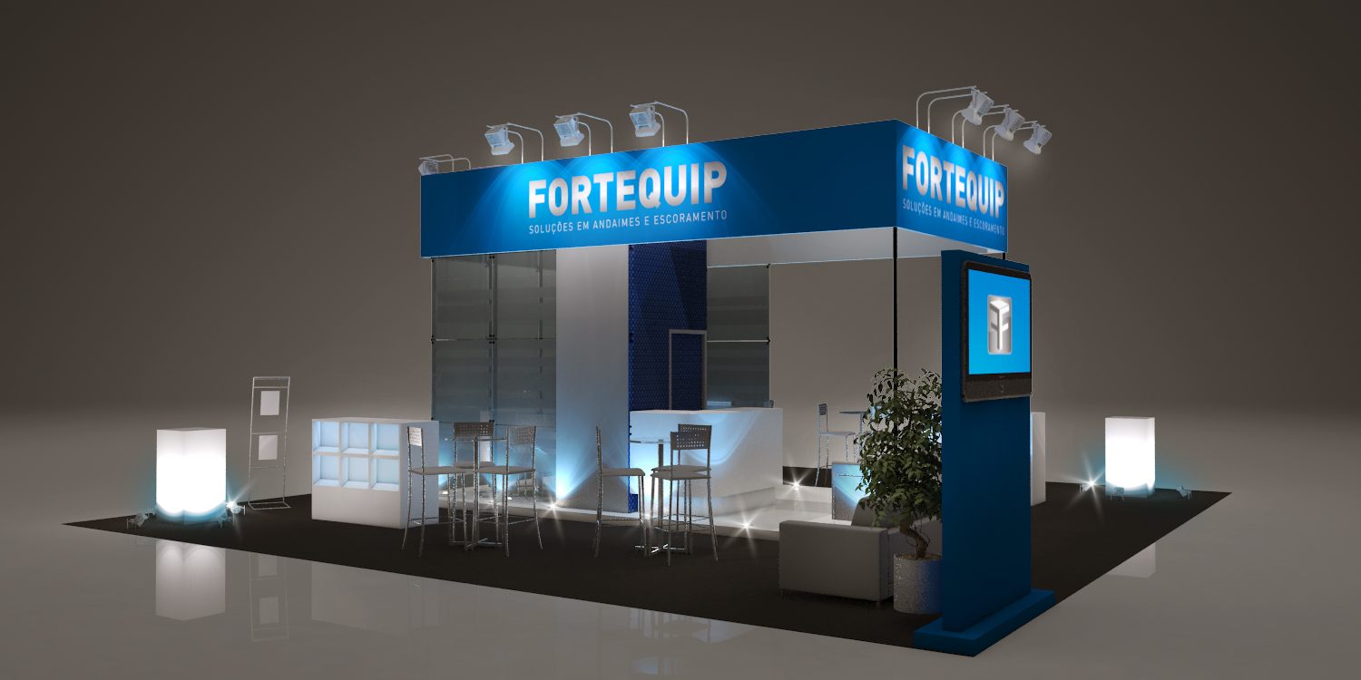 Fortequip: stand de 2012 com leitura clara de marca - imagem 14