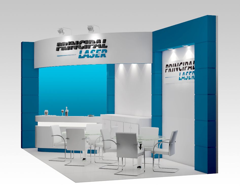 Principal Laser: stand de 2012 com leitura clara de marca - imagem 1