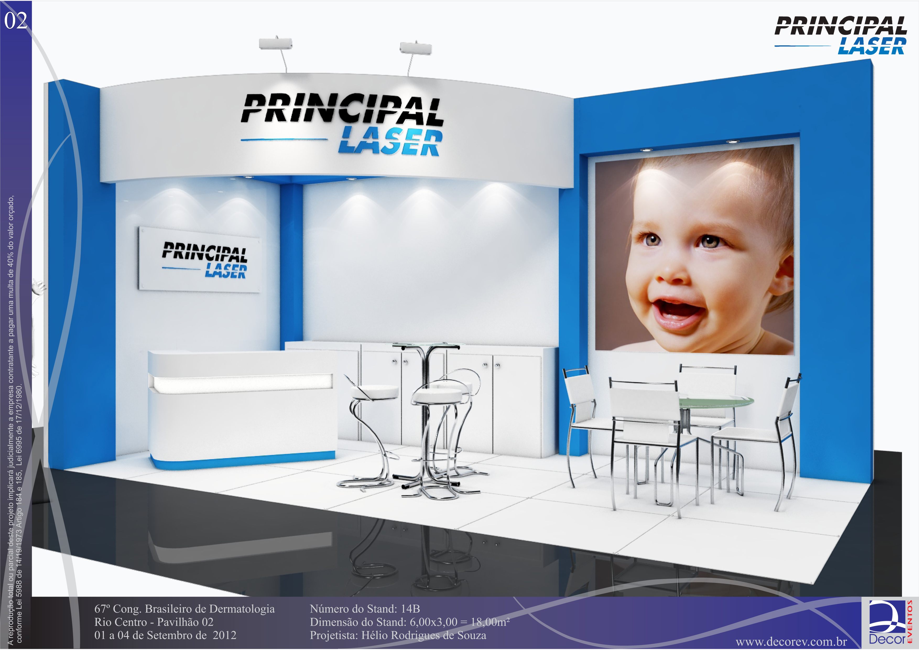 Principal Laser: stand de 2012 com leitura clara de marca - imagem 6