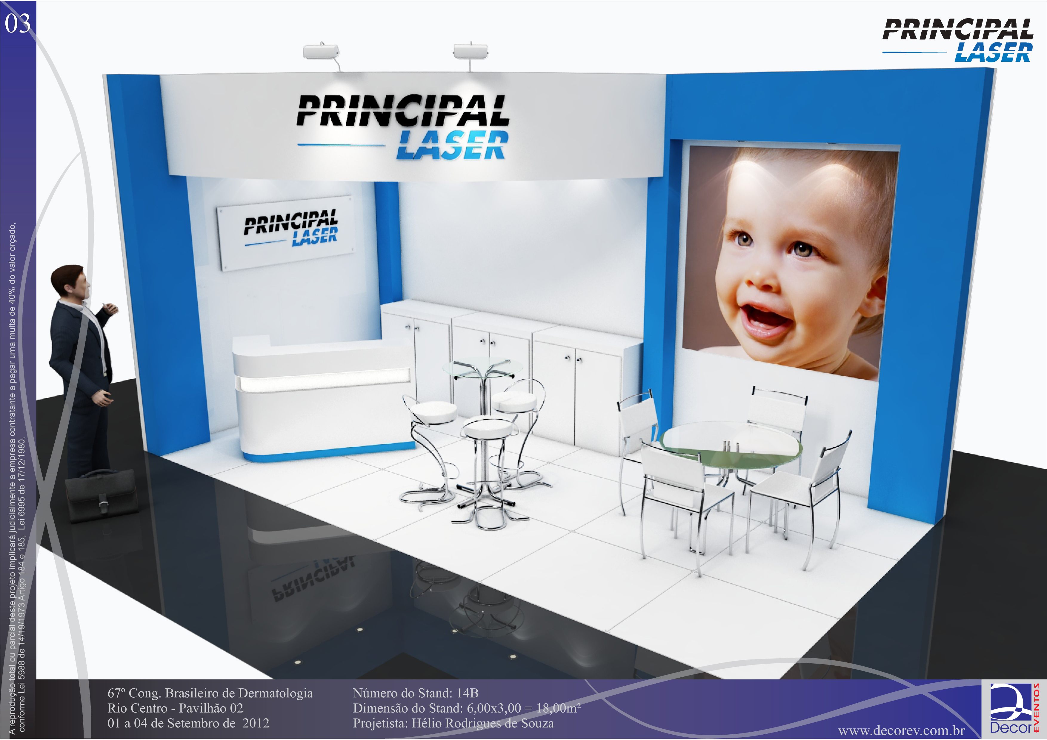 Principal Laser: stand de 2012 com leitura clara de marca - imagem 7