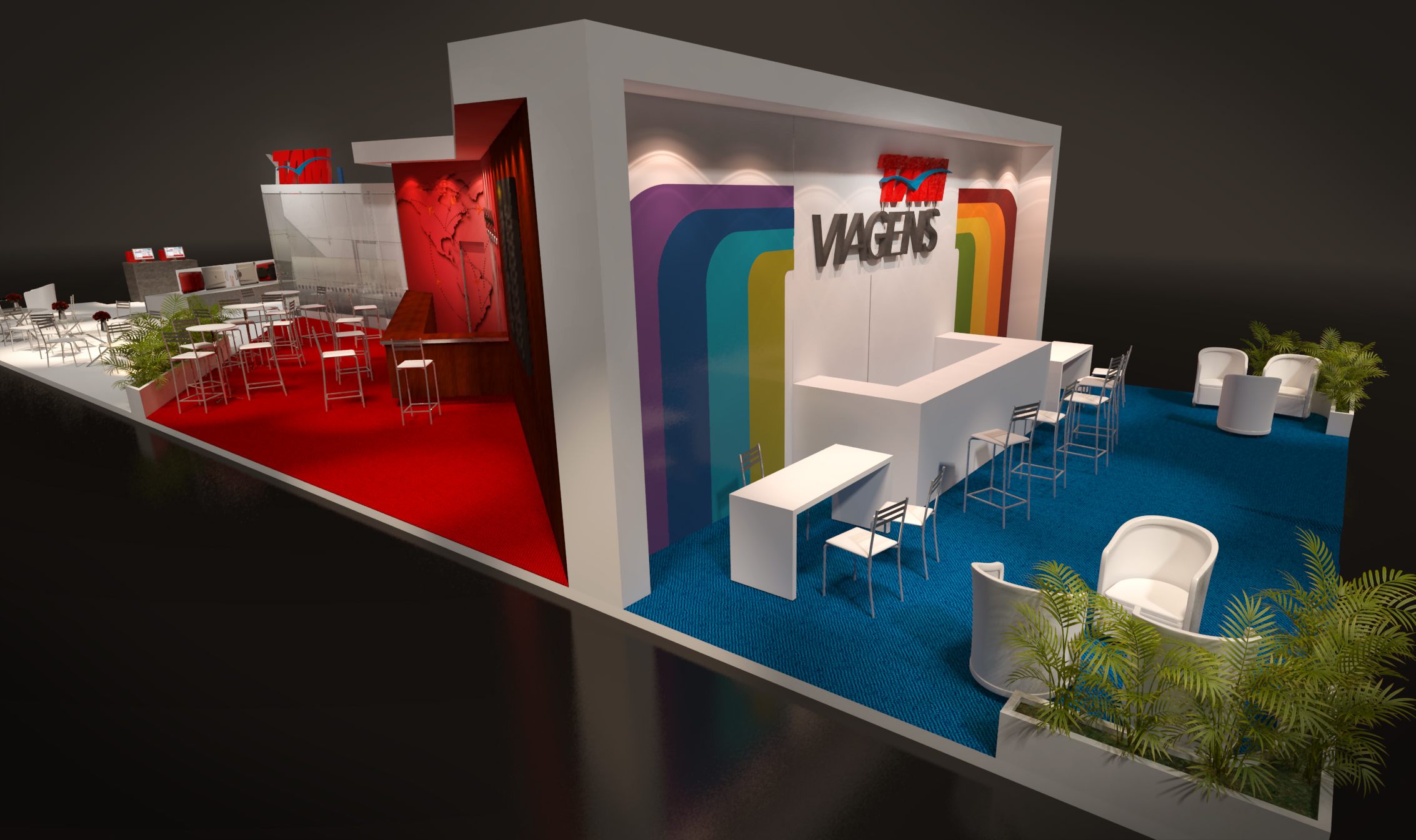 TAM: estande com presença visual e argumento comercial - imagem 1