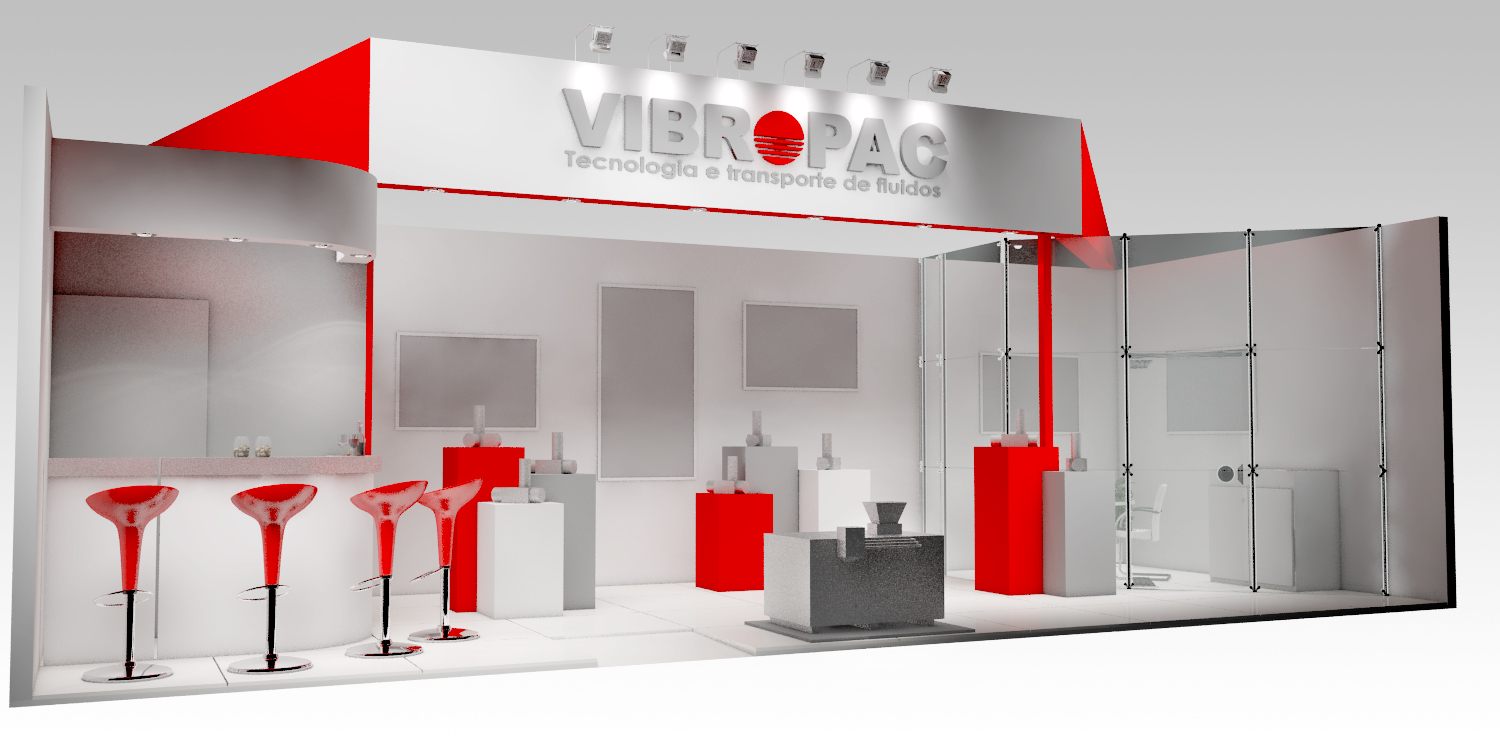 Vibropac: stand de 2012 com leitura clara de marca - imagem 1