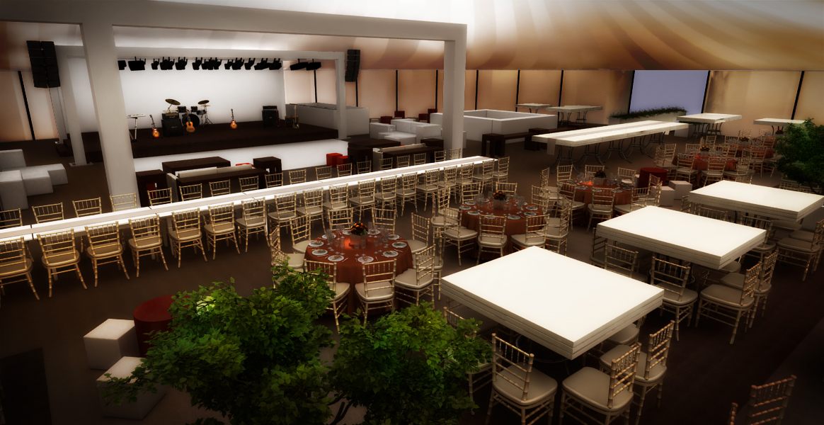 Leilão e Feijoada Brasif: imagem 3D e projeto cenográfico em 2012 - imagem 2