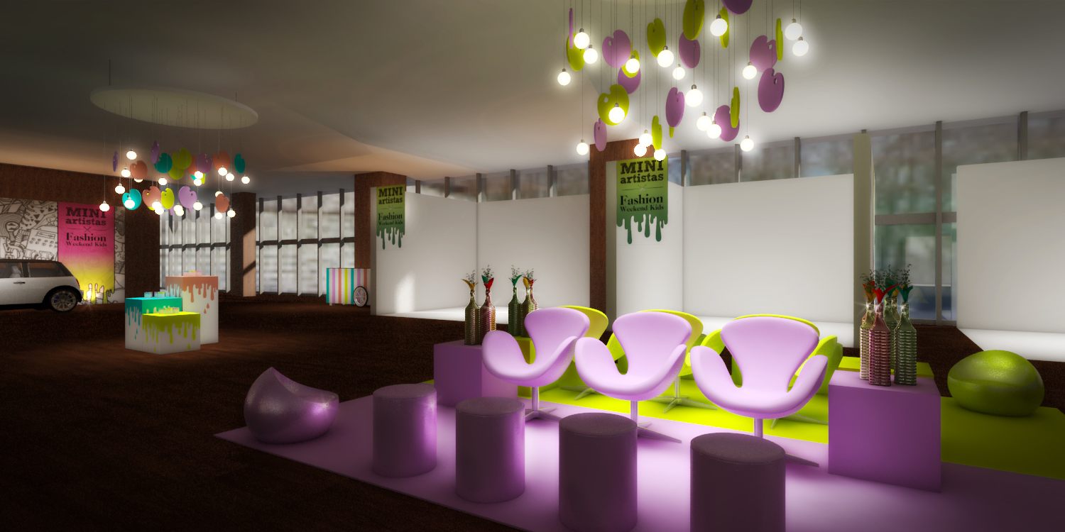 Mini Artistas Ana Cury: imagem 3D e projeto cenográfico em 2012 - imagem 3