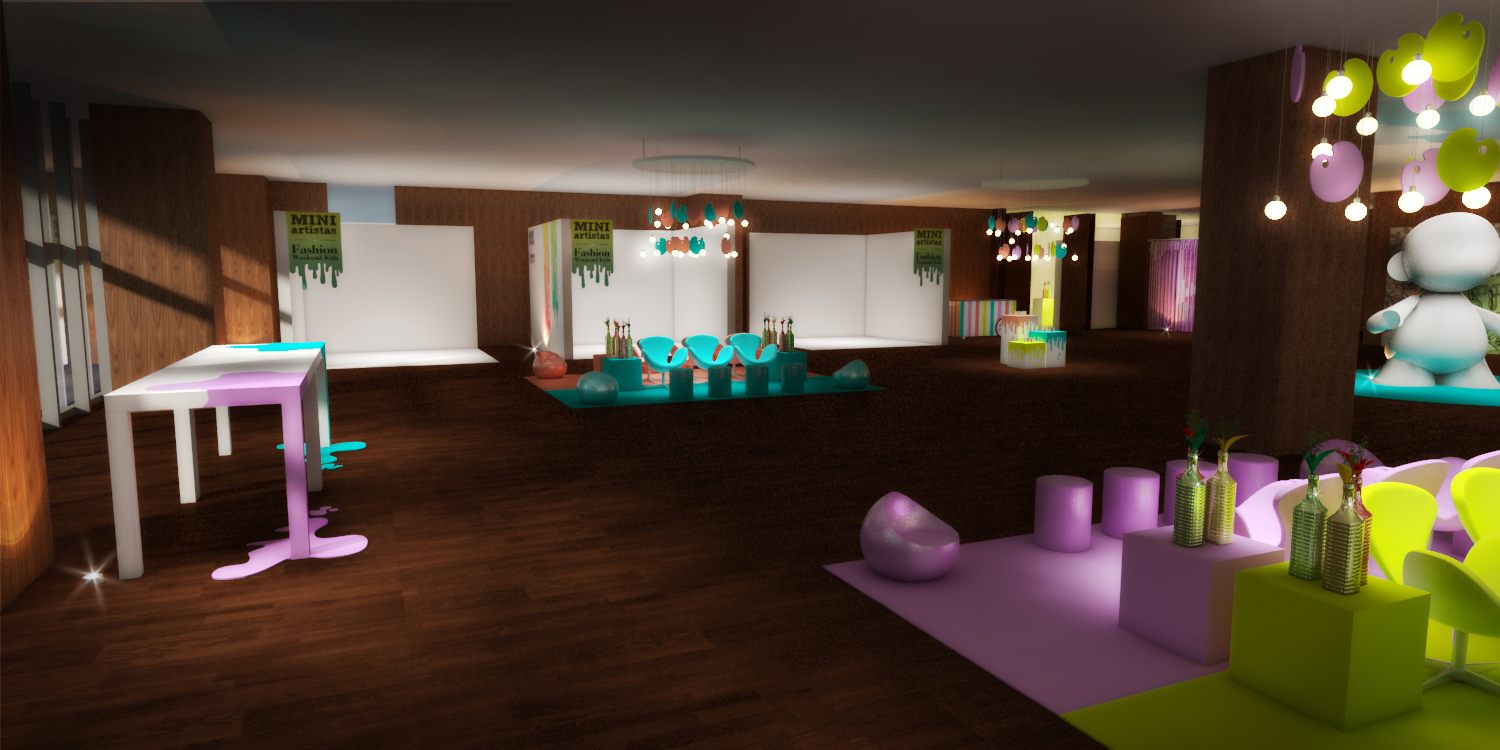 Mini Artistas Ana Cury: imagem 3D e projeto cenográfico em 2012 - imagem 4