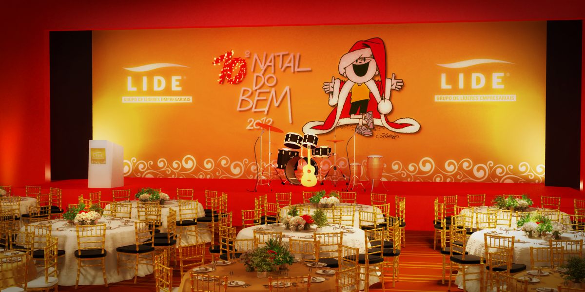 Natal do bem Grupo Dória: imagem 3D e projeto cenográfico em 2012 - imagem 2