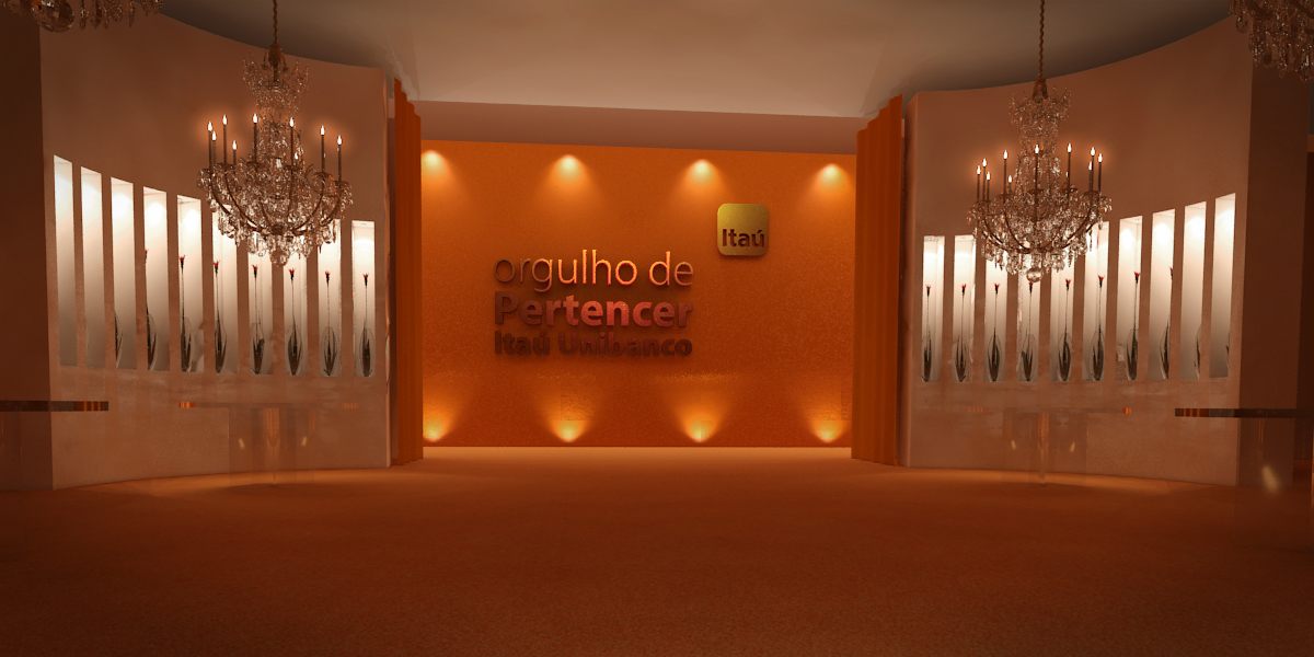 Orgulho em Pertencer Itaú Unibanco: imagem 3D e projeto cenográfico em 2012 - imagem 2