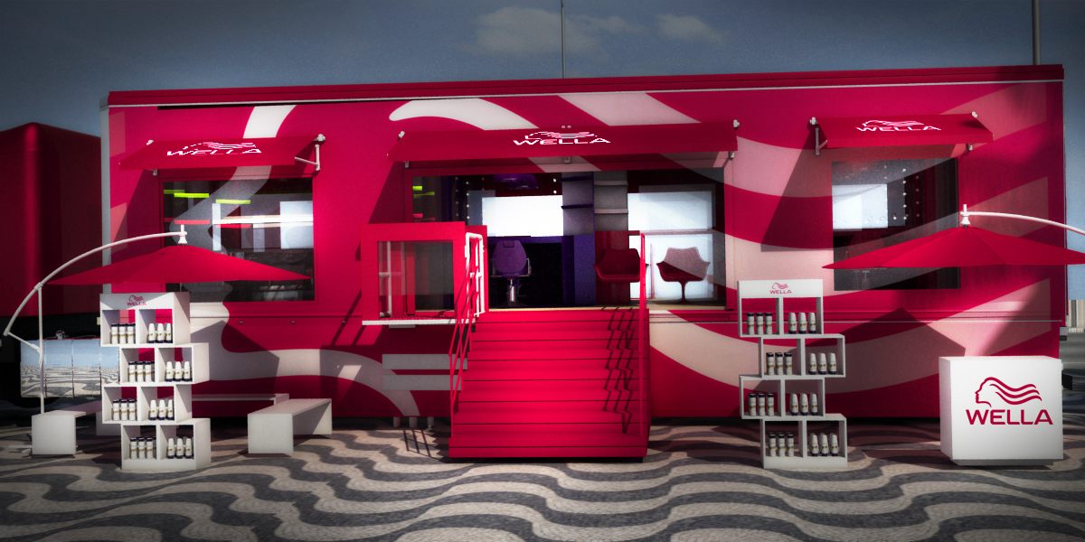 Wella Verão: imagem 3D e projeto cenográfico em 2012 - imagem 1