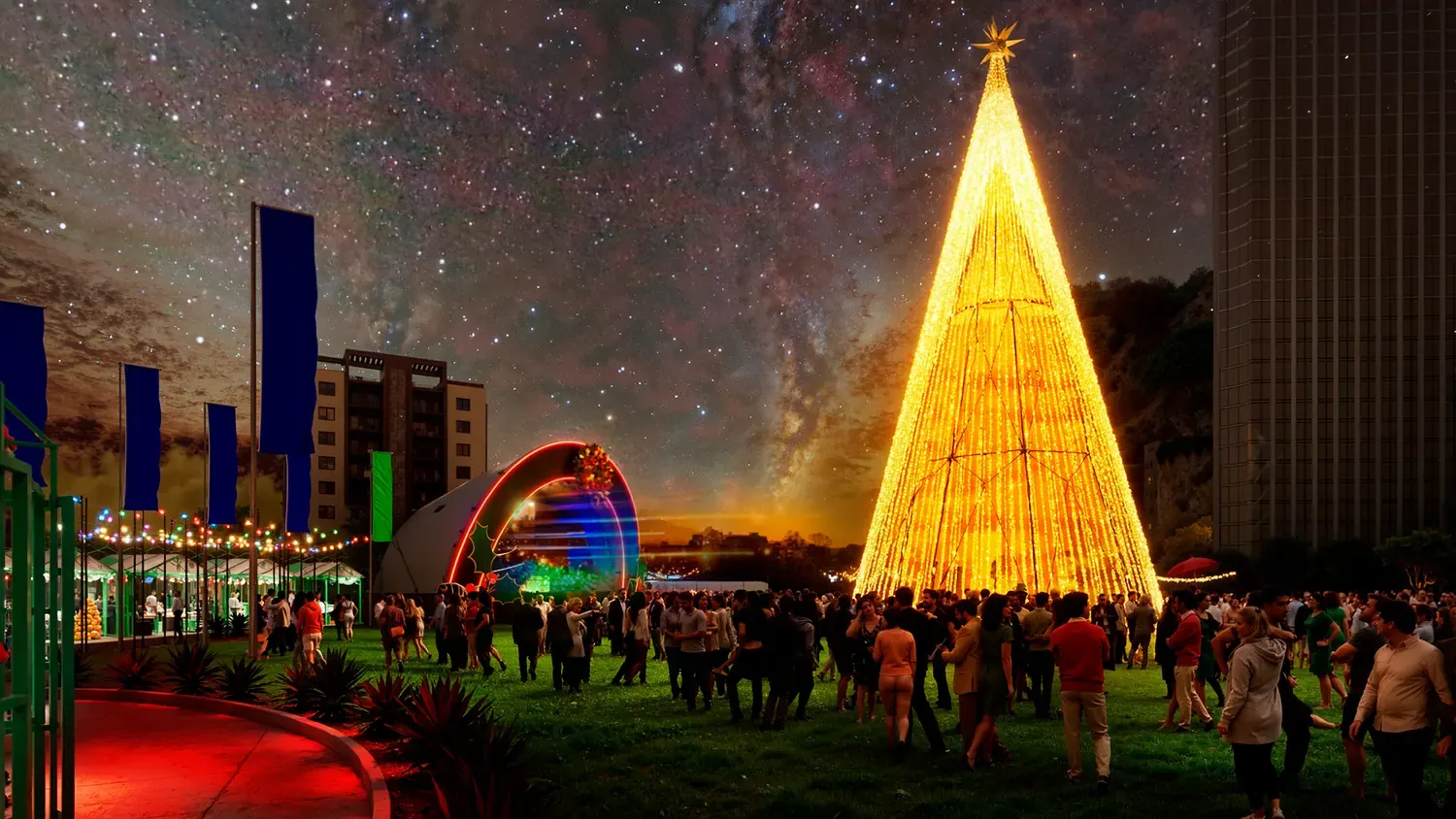 Natal Pink: instalação urbana para acender percurso e memória - imagem 1
