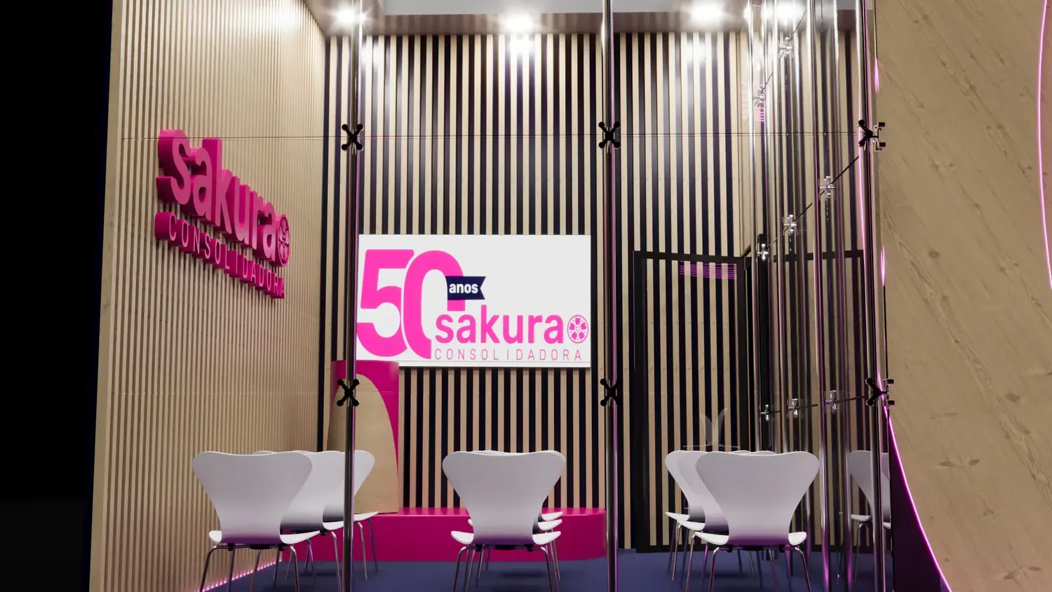 Sakura: 50 anos de marca em estande de feira - imagem 1