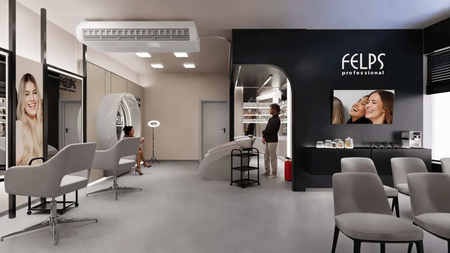 Felps: projeto cenográfico para transformar linha profissional em experiência - imagem 4