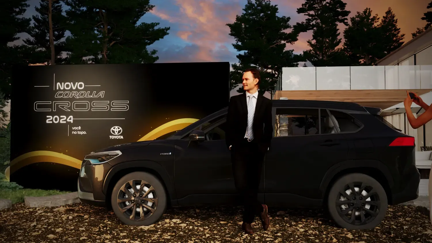 Toyota Corolla Cross: SUV híbrido em cena de produto e confiança - imagem 6