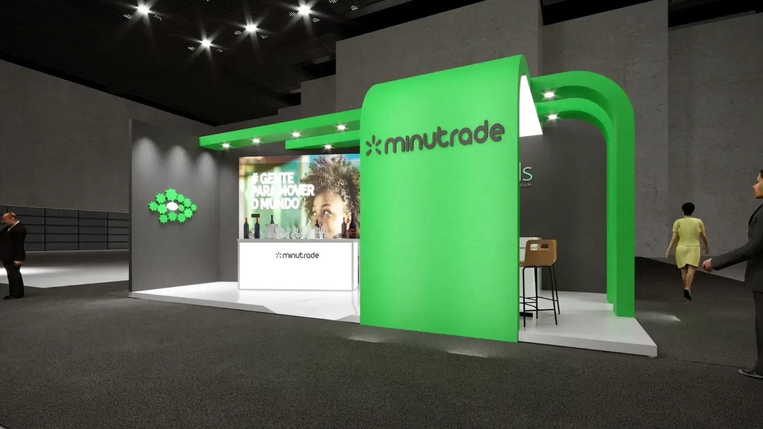 Minutrade: engajamento digital em uma presença B2B tangível