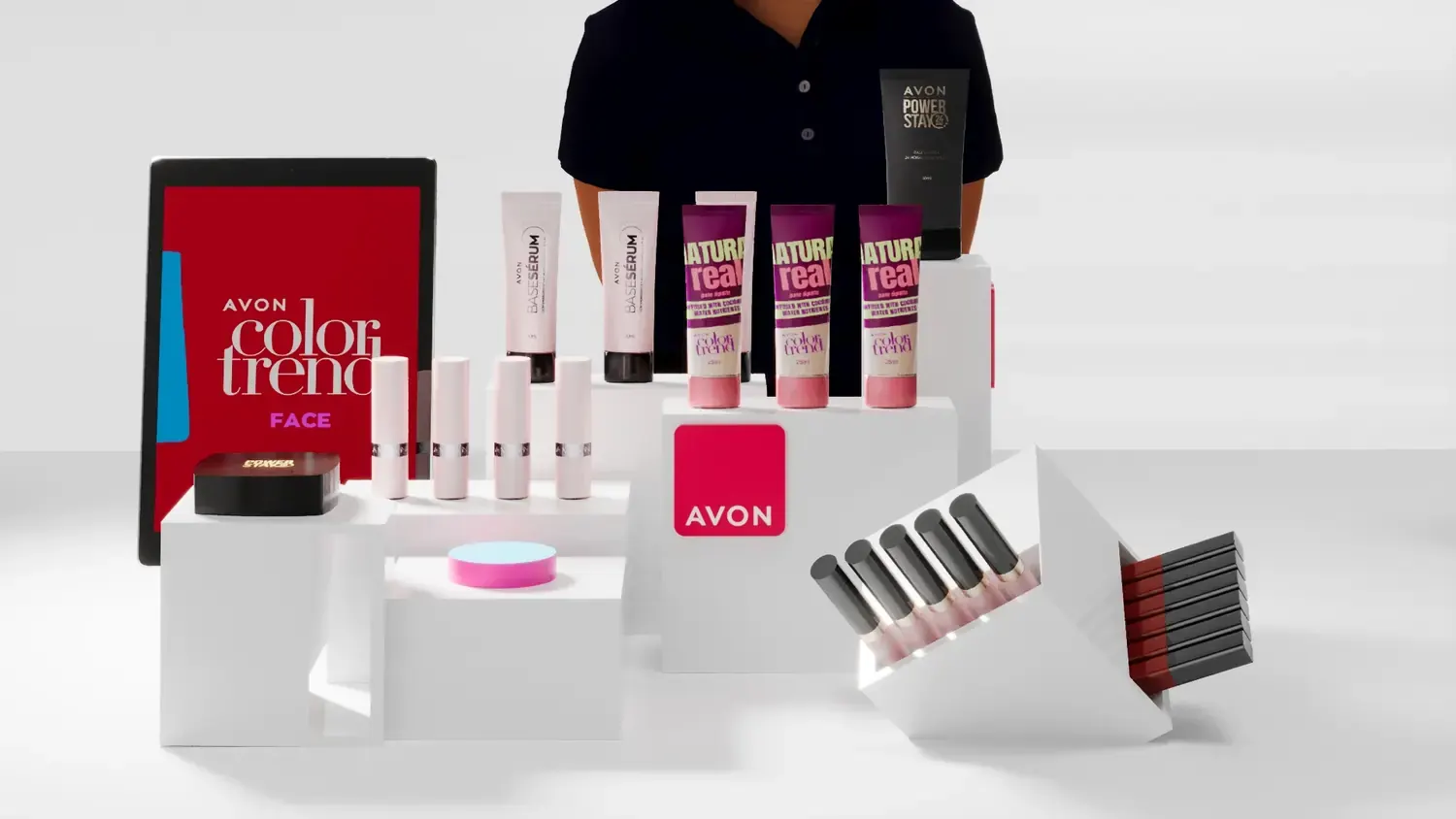 Expositores Avon Cubos 3D: produto em módulos de alto impacto - imagem 2