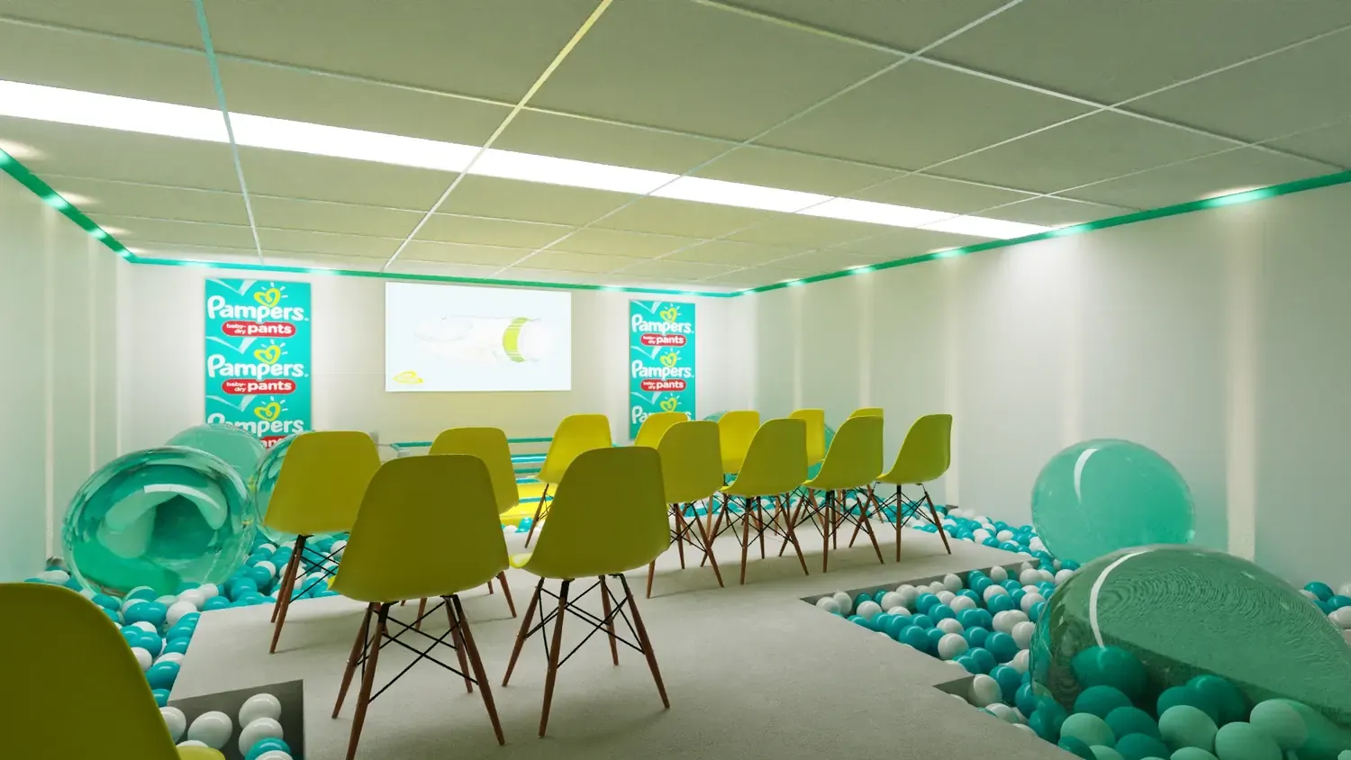 Pampers Paint: cuidado de bebê em uma experiência de cor e descoberta