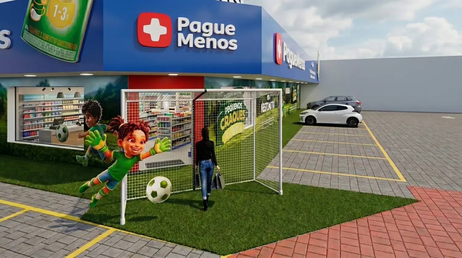 Envelopamento Nestlé: marca aplicada como paisagem de portfólio - imagem 2