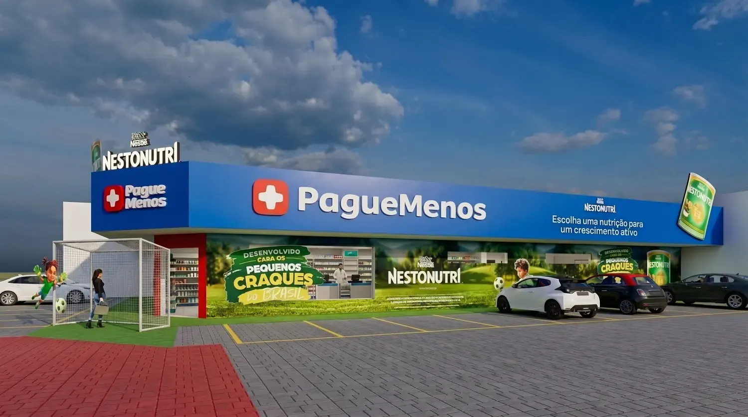 Envelopamento Nestlé: marca aplicada como paisagem de portfólio - imagem 4