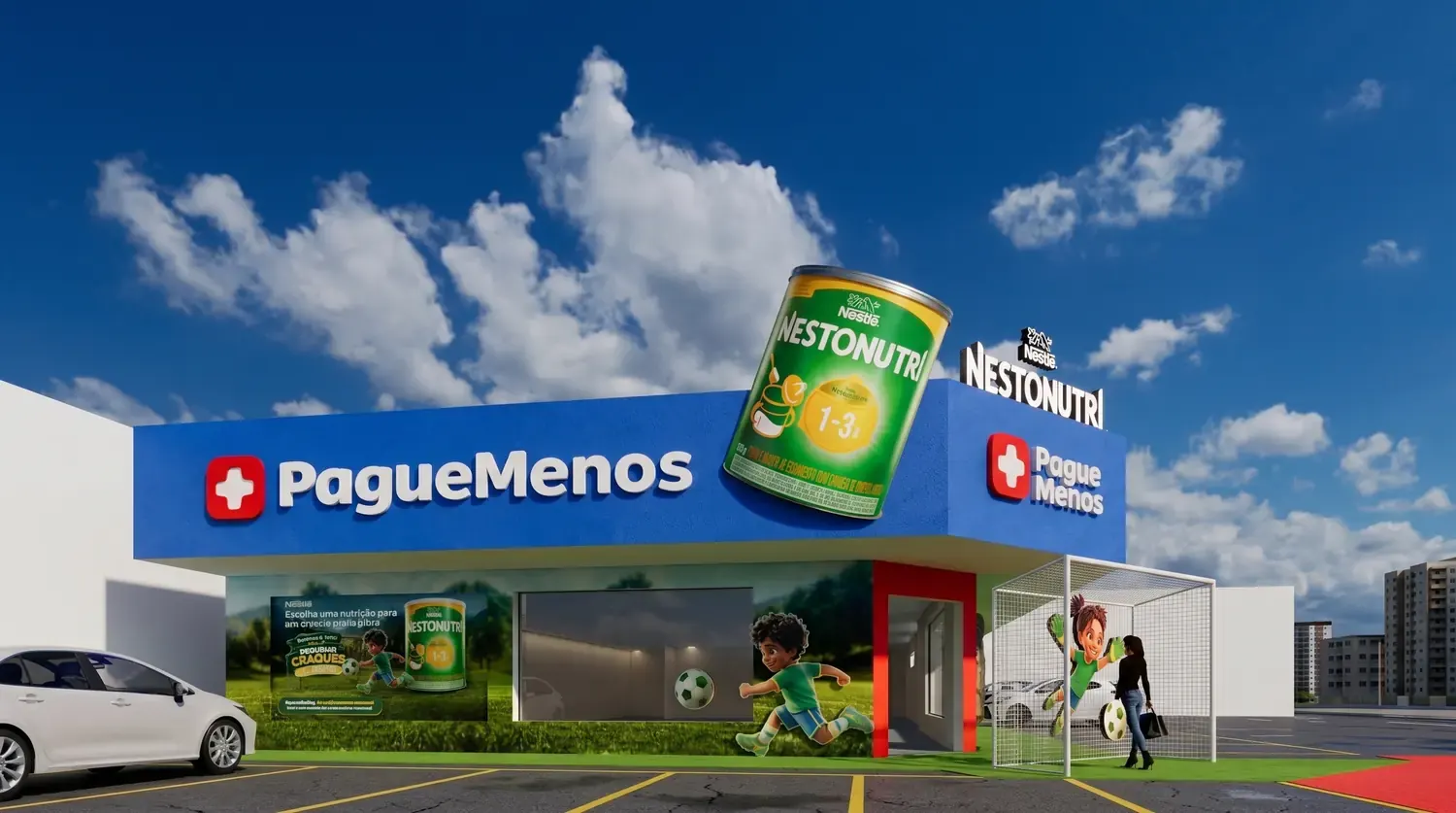 Envelopamento Nestlé: marca aplicada como paisagem de portfólio - imagem 6