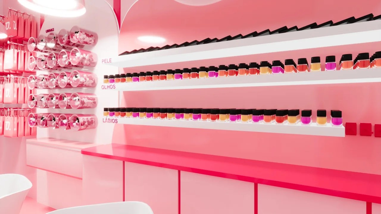 Dailus: cor, experimentação e venda em um estande de beleza - imagem 2