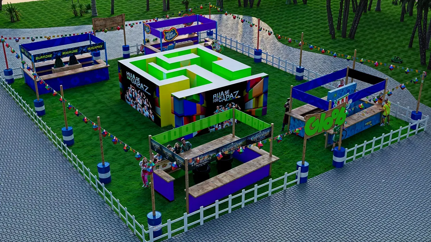 Gloob: imaginação infantil em clima de festa corporativa - imagem 1