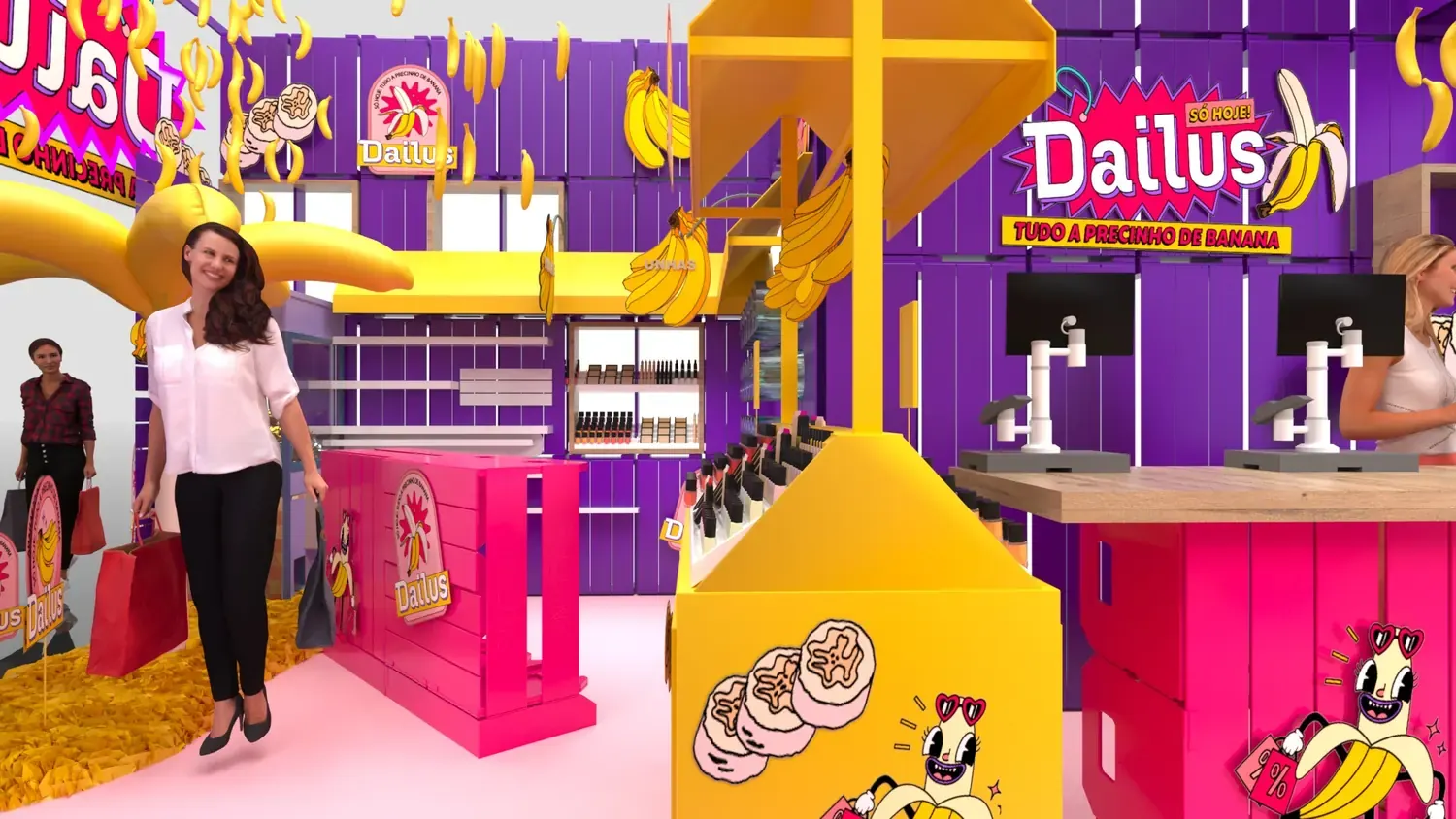 Dailus Precinho de Banana: beleza com humor, cor e apelo de varejo - imagem 1