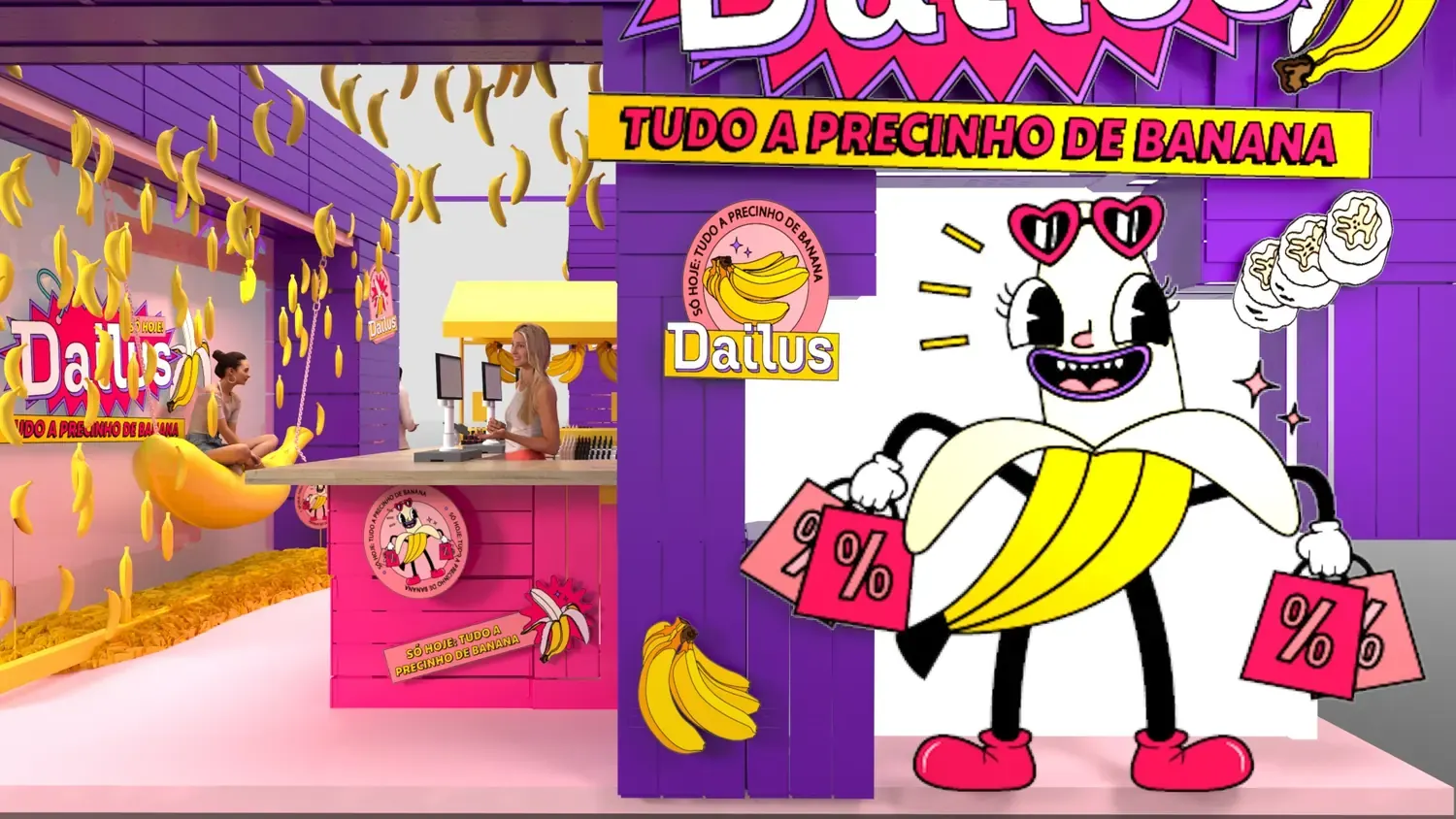 Dailus Precinho de Banana: beleza com humor, cor e apelo de varejo - imagem 2