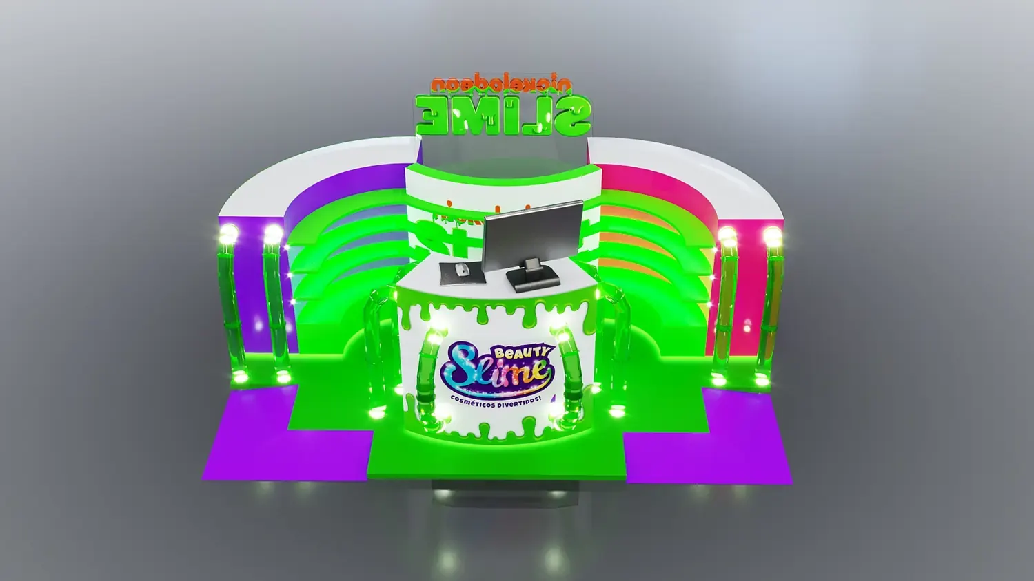 Nickelodeon Slime: cor, textura e brincadeira em formato de quiosque - imagem 2