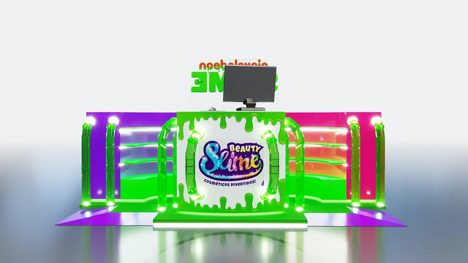 Nickelodeon Slime: cor, textura e brincadeira em formato de quiosque - imagem 3