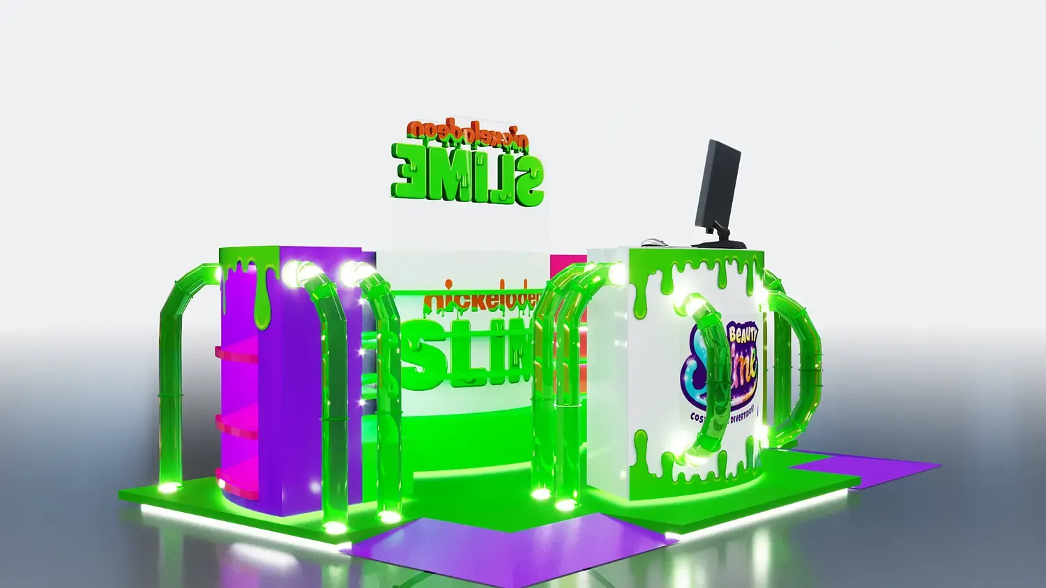 Nickelodeon Slime: cor, textura e brincadeira em formato de quiosque - imagem 4