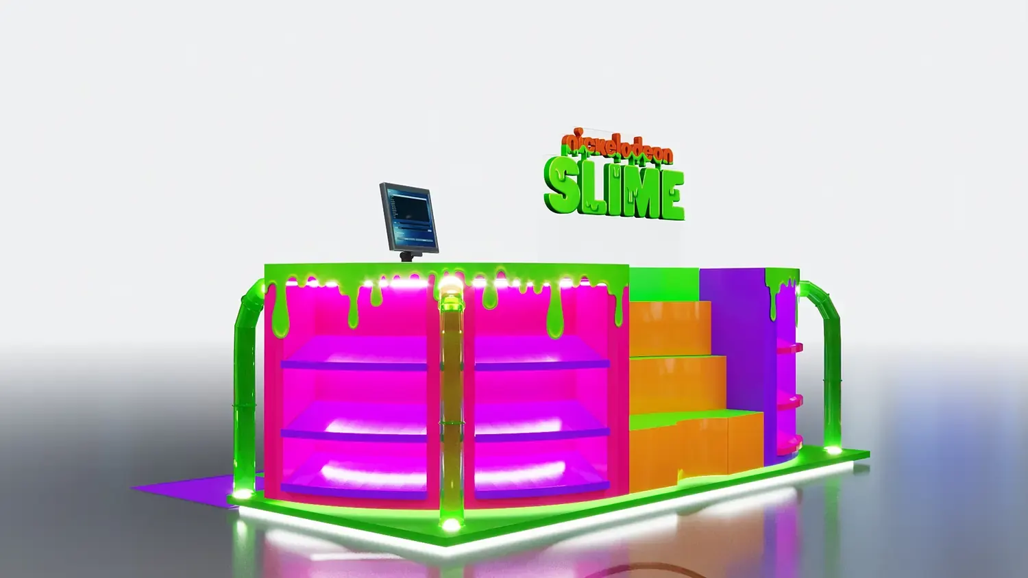 Nickelodeon Slime: cor, textura e brincadeira em formato de quiosque - imagem 6