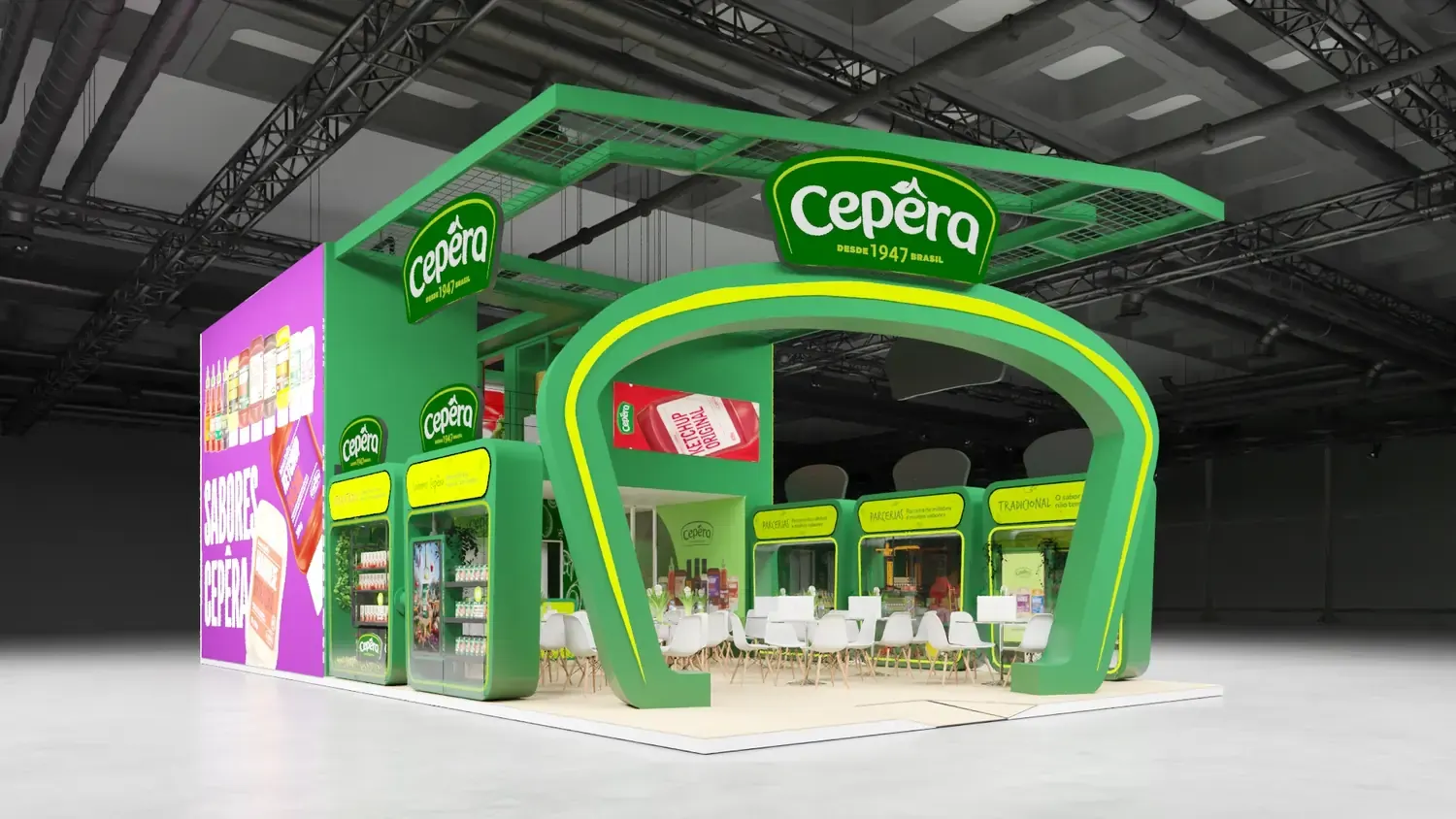 Cepêra: sabor brasileiro em estande de alto apelo no ponto de venda
