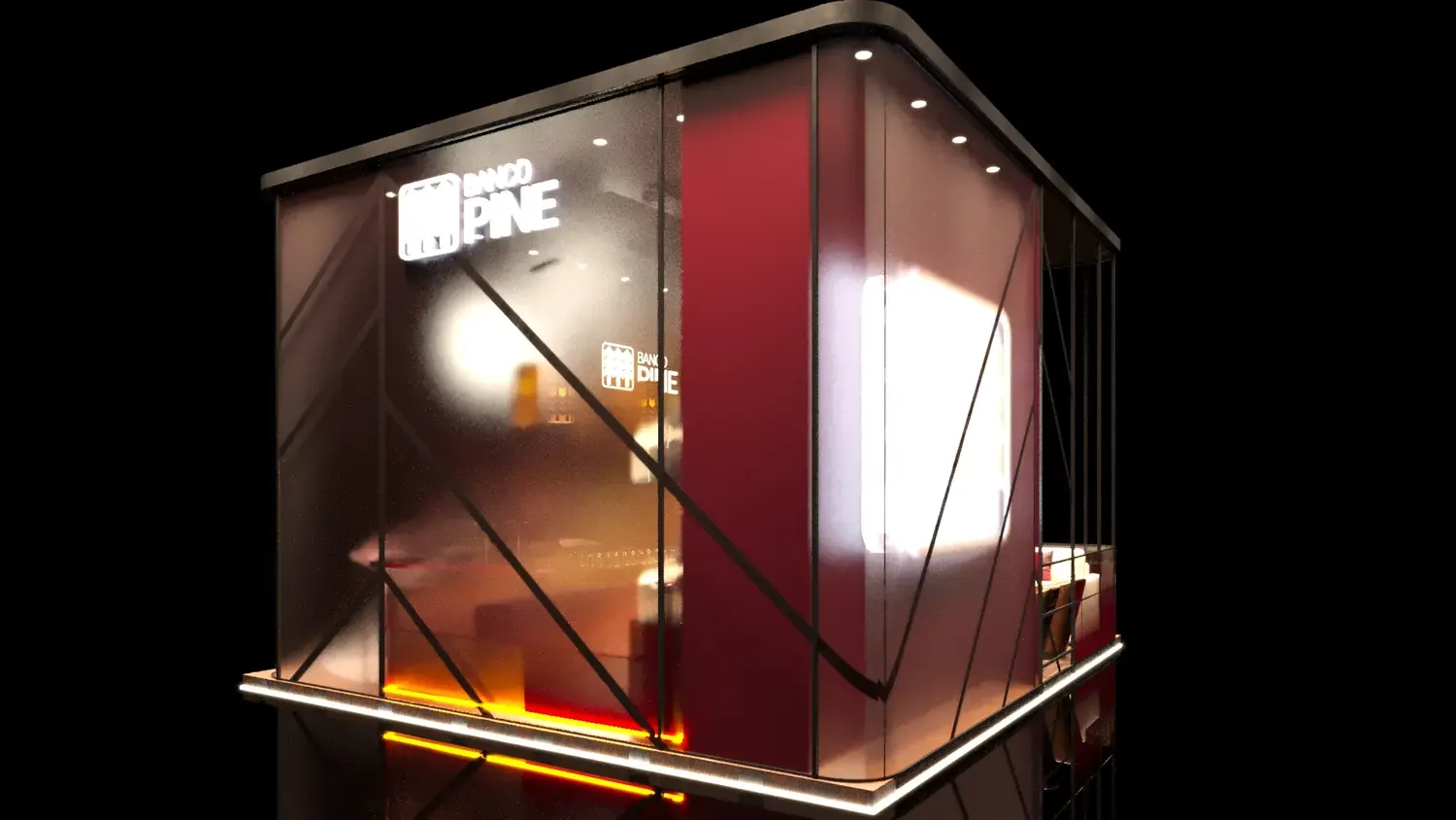 Banco Pine: relacionamento financeiro em estande de negócios - imagem 5