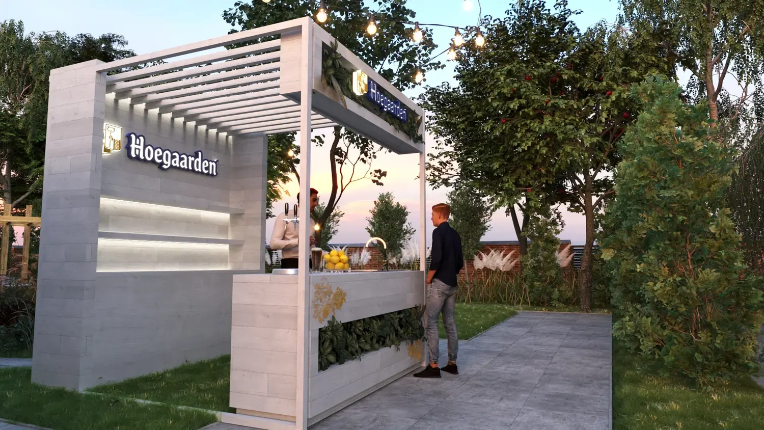 Hoegaarden: um jardim belga em forma de bar - imagem 1