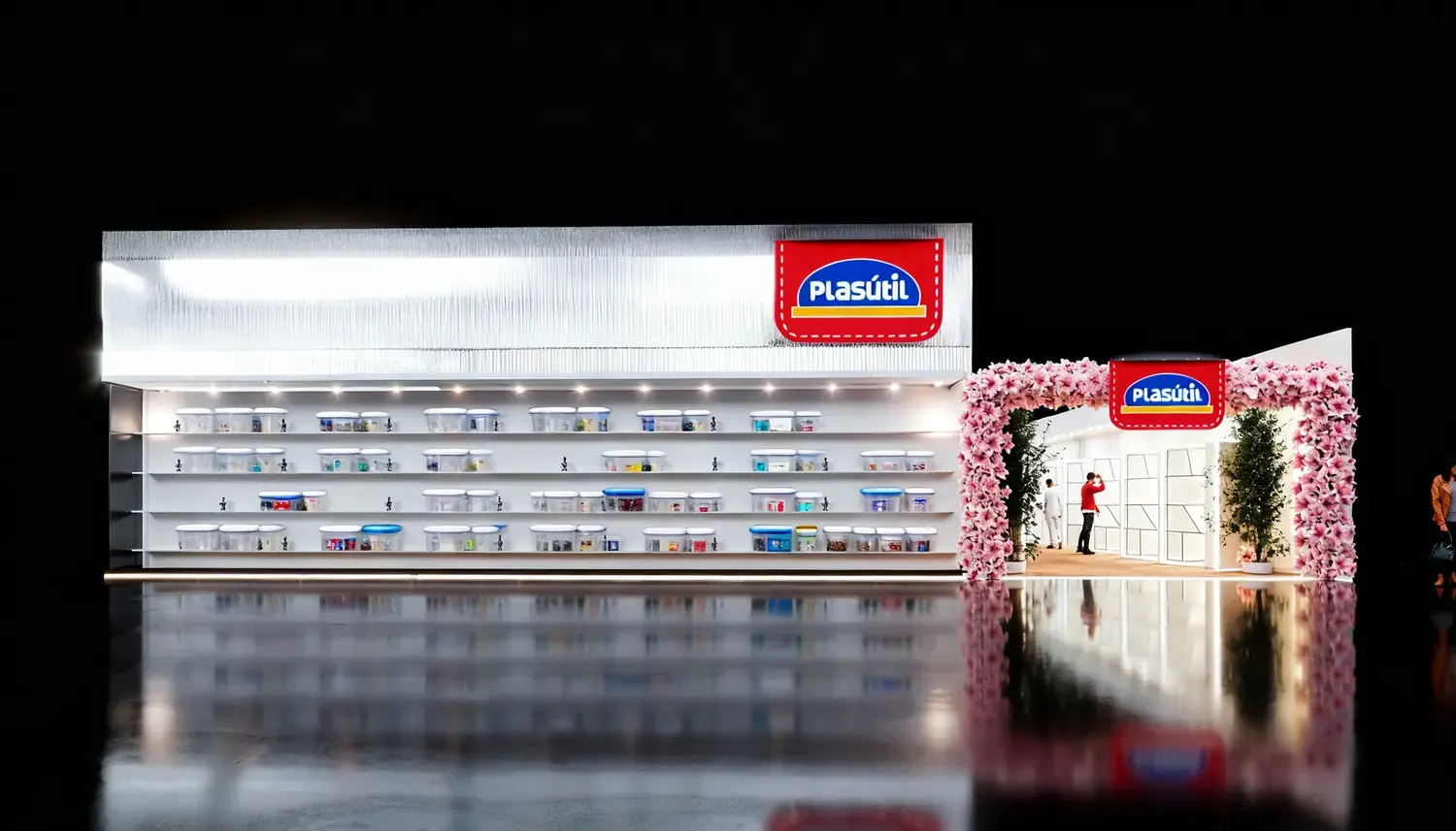 Plasútil: organização da casa em estande de produto