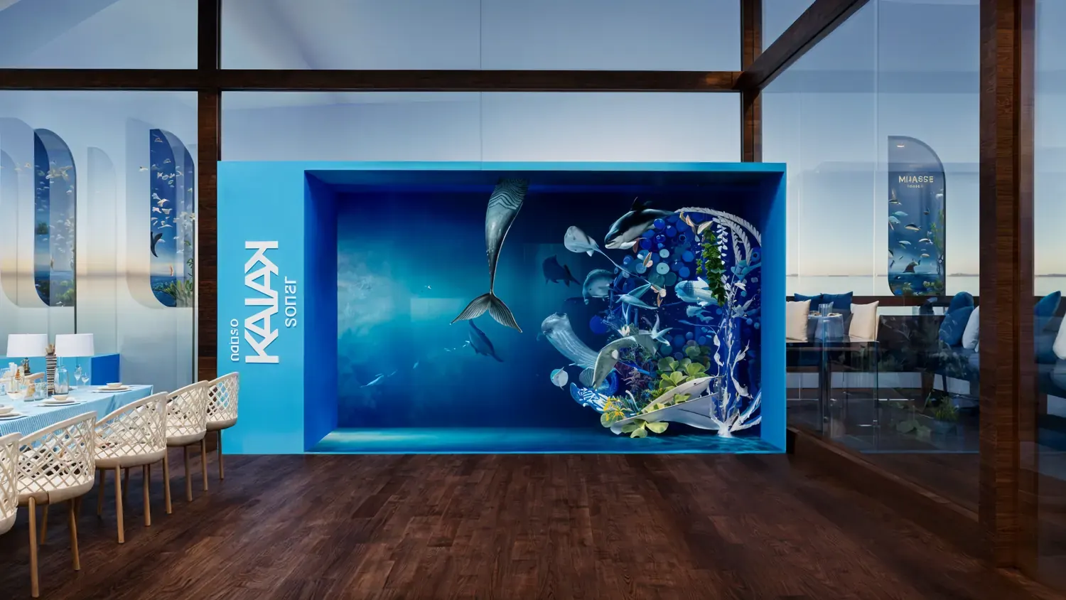 Natura Kaiak: frescor, movimento e água em showroom de fragrância - imagem 6