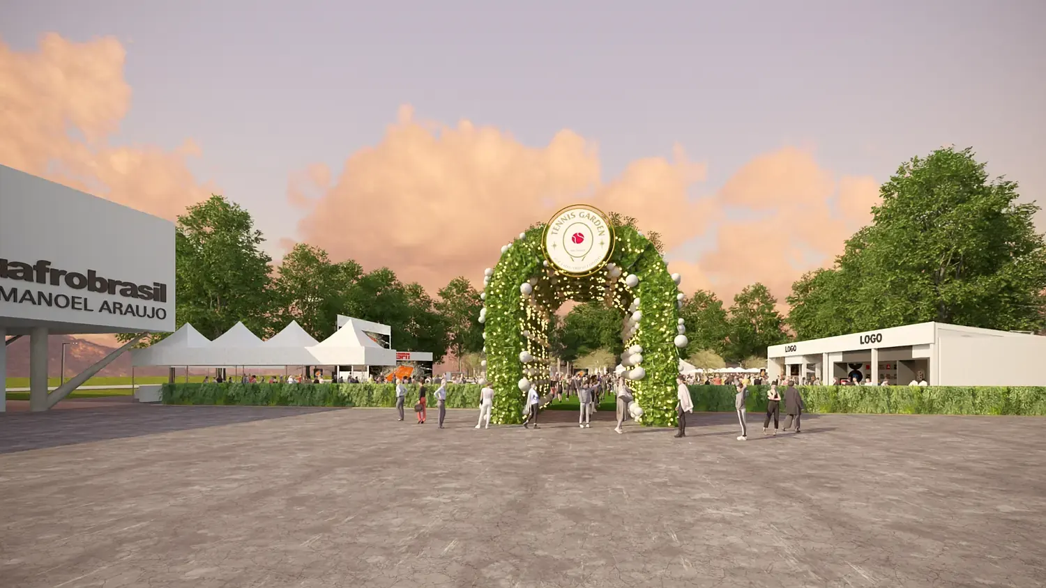 Tênis Garden 2025: esporte em paisagem de jardim - imagem 1